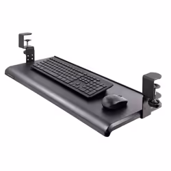 StarTech.com Under-Desk Keyboard Tray, Clamp-on Ergonomic Keyboard Holder, Up to 12kg (26.5lb), Sliding Keyboard and Mouse Drawer with C-Clamps, Height Adjustable Keyboard Tray (3.9/4.7/5.5 in) - Additional view 7