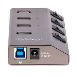StarTech.com 4-Port Self-Powered USB-C Hub with Individual On/Off Switches, USB 3.0 5Gbps Expansion Hub w/Power Supply, Desktop/Laptop USB-C to USB-A Hub, USB Type C Hub w/BC 1.2 - Additional view 4