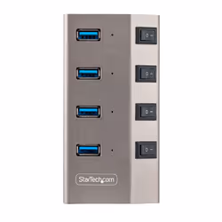 StarTech.com 4-Port Self-Powered USB-C Hub with Individual On/Off Switches, USB 3.0 5Gbps Expansion Hub w/Power Supply, Desktop/Laptop USB-C to USB-A Hub, USB Type C Hub w/BC 1.2 - Additional view 5