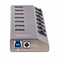 StarTech.com 7-Port Self-Powered USB-C Hub with Individual On/Off Switches, USB 3.0 5Gbps Expansion Hub w/Power Supply, Desktop/Laptop USB-C to USB-A Hub, USB Type C Hub w/BC 1.2 - Additional view 4