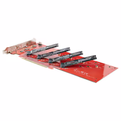 StarTech.com Quad M.2 PCIe Adapter Card, PCIe x16 to Quad NVMe or AHCI M.2 SSDs, PCI Express 4.0, 7.8GBps/Drive, Bifurcation Required, Windows/Linux Compatible - Additional view 7