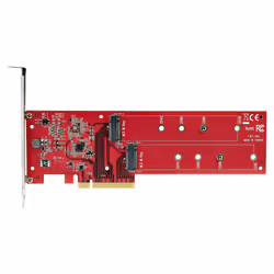 StarTech.com Dual M.2 PCIe SSD Adapter Card, PCIe x8 / x16 to Dual NVMe or AHCI M.2 SSDs, PCI Express 4.0, 7.8GBps/Drive, Bifurcation Required - Windows/Linux Compatible - Additional view 5