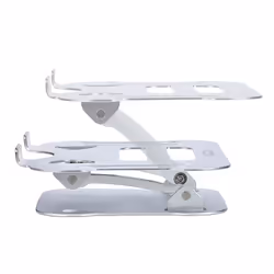 StarTech.com Laptop Stand for Desk, Ergonomic Laptop Stand Adjustable Height, Aluminum, Portable, Supports up to 22lb (10kg), Foldable Laptop Holder for Desk - Angled Notebook Computer Riser/Lift - Additional view 5