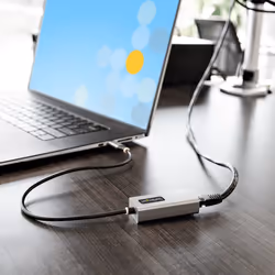 StarTech.com USB-C to Ethernet Adapter, USB 3.0 to Gigabit Ethernet Network Adapter - 10/100/1000 Mbps, USB-C to RJ45 Ethernet Adapter (GbE), 12in Attached Cable, Driverless Install - Additional view 8