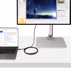 StarTech.com 6ft (2m) Active Thunderbolt 4 Cable, 40Gbps, 100W Power Delivery, 4K/8K Video, Intel-Certified Thunderbolt Cable - Compatible w/ USB4/Thunderbolt 4/ USB 3.2/ USB Type-C/DisplayPort/Thunderbolt 3 - Additional view 7