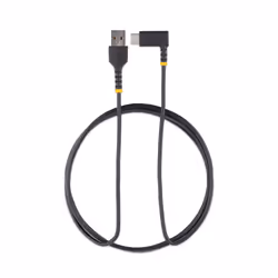 StarTech.com 6ft (2m) USB A to C Charging Cable Right Angle - Heavy Duty Fast Charge USB-C Cable - Black USB 2.0 A to Type-C - Rugged Aramid Fiber - 3A - USB Charging Cord - Additional view 7