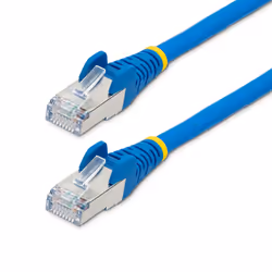 StarTech.com 3m CAT6a Ethernet Cable - Blue - Low Smoke Zero Halogen (LSZH) - 10GbE 500MHz 100W PoE++ Snagless RJ-45 w/Strain ...
