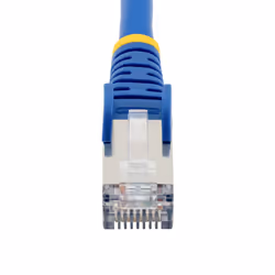 StarTech.com 50cm CAT6a Ethernet Cable - Blue - Low Smoke Zero Halogen (LSZH) - 10GbE 500MHz 100W PoE++ Snagless RJ-45 w/Strain Reliefs S/FTP Network Patch Cord - Additional view 4