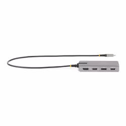 StarTech.com USB-C Triple Monitor Multiport Adapter, Dual 4K 60Hz + 4K 30Hz HDMI & DisplayPort, 3-Port USB 10Gbps Hub, 100W PD Pass-Through, GbE, Travel Dock, Windows & ChromeOS - Additional view 4