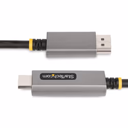 StarTech.com 6ft (2m) DisplayPort to HDMI Adapter Cable, 8K 60Hz, 4K 144Hz, HDR10, DP 1.4 to HDMI 2.1 Active Video Converter, DisplayPort Desktop to HDMI Monitor, M/M - DisplayPort to HDMI Cord - Additional view 4