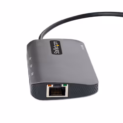StarTech.com USB C Multiport Adapter, 4K 60Hz HDMI Video, 3 Port 5Gbps USB Hub, 100W Power Delivery Pass-Through, GbE, 12"/30cm Cable, Mini Travel Dock, Laptop Docking Station - Additional view 5