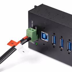 StarTech.com 160W Universal DC Power Adapter (24V/6.6A), 4ft(1.2m) 2-Wire Cord, 2/3-Pin Terminal Blocks, 100-240V AC/DC External Power Supply for Industrial USB Hubs, NA/UK/EU/ANZ - Additional view 5