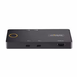StarTech.com 2-Port USB-C KVM Switch, Single-4K 60Hz HDMI Monitor, Dual-100W Power Delivery Pass-through Ports, Bus Powered, USB Type-C/USB4/Thunderbolt 3/4 Compatible - Small Form Factor - Additional view 4