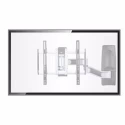 StarTech.com Articulating TV Wall Mount, VESA Wall Mount, Supports 26 to 65 inch/99lb/Flat/Curved TVs, Retractable Low Profile Wall Mount TV Bracket, Adjustable Corner TV Wall Mount - Additional view 4
