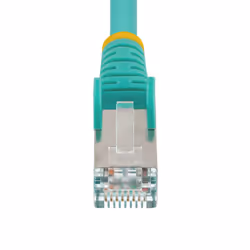 StarTech.com 7m CAT6a Ethernet Cable - Aqua - Low Smoke Zero Halogen (LSZH) - 10GbE 500MHz 100W PoE++ Snagless RJ-45 w/Strain Reliefs S/FTP Network Patch Cord - Additional view 4