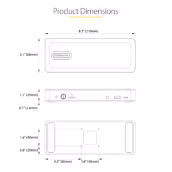 StarTech.com DK31C3MNCRUE laptop dock/port replicator Wired USB 3.2 Gen 2 (3.1 Gen 2) Type-C - Additional view 8