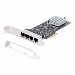 StarTech.com 4-Port 2.5Gbps NBASE-T PCIe Network Card, Intel I225-V, Quad-Port Computer Network Card, Multi-Gigabit NIC, PCI Express Server LAN Card, Desktop Ethernet Interface - Additional view 6