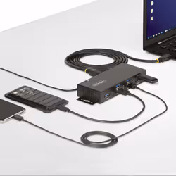 StarTech.com 5G7AINDRM-USB-A-HUB interface hub USB 3.2 Gen 1 (3.1 Gen 1) Type-B 5000 Mbit/s Black - Additional view 7