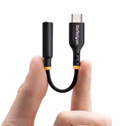 StarTech.com 5in (12.7cm) USB-C to 3.5mm TRRS Headphone/Headset Jack Audio Adapter, USB Type-C Aux Dongle, Hi-Fi 32-bit DAC, For Laptop/Phone/Tablet, Supports USB-C/Thunderbolt - Additional view 4