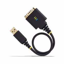 StarTech.com 1ft (30cm) USB to Serial Adapter Cable, COM Retention, Interchangeable Nuts/Screws, USB-A to DB9 RS232, FTDI IC, ESD Protection, Windows/macOS/Linux - Additional view 7