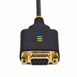 StarTech.com 1ft (30cm) USB to Null Modem Serial Adapter Cable, COM Retention, FTDI, USB-A to DB9 RS232, Interchangeable DB9 Nuts/Screws, Windows/macOS/Linux - Additional view 5