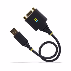 StarTech.com 1ft (30cm) USB to Null Modem Serial Adapter Cable, COM Retention, FTDI, USB-A to DB9 RS232, Interchangeable DB9 Nuts/Screws, Windows/macOS/Linux - Additional view 7