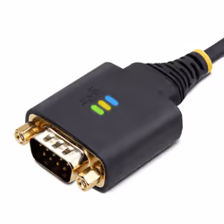 StarTech.com 2ft (60cm) 2-Port USB to Serial Adapter Cable, Interchangeable DB9 Screws/Nuts, COM Retention, USB-A to DB9 RS232, FTDI, Level-4 ESD Protection, Windows/macOS/ChromeOS/Linux - Rugged TPE Construction - Additional view 7