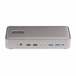 StarTech.com Dual-Laptop USB-C KVM Docking Station, Dual Monitor 4K 60Hz DisplayPort Dock, 5-Port USB Hub, GbE, 90W/45W Power Delivery to Two Laptops, Windows/Mac, 2-Host KVM Dock - TAA - Additional view 4
