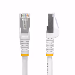 StarTech.com 1m White CAT8 Ethernet Cable, Snagless RJ45, 25G/40G, 2000MHz, 100W PoE++, S/FTP, 26AWG Pure Bare Copper Wire, LSZH, Shielded Network Patch Cord w/Strain Reliefs, Fluke Channel Tested