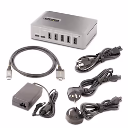 StarTech.com 10-Port USB-C Hub - 8x USB-A/2x USB-C - Self-Powered w/65W Power Supply - USB 3.1 10Gbps - Desktop/Laptop USB Hub w/USB-IF Certified 3ft Locking Cable, USB C Hub - Additional view 7