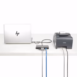StarTech.com 2-Port USB-C Hub with Ethernet and RS-232, Attached USB-C to USB-A Dongle, 100W PD Pass-Through, 2x USB-A 5Gbps, Gigabit Ethernet, RS232 Serial (FTDI) - Additional view 5