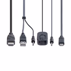 StarTech.com 2-Port Hybrid USB-C HDMI Cable KVM Switch, 4K 60Hz, Compact KVM with 6ft/1.8m USB-A/HDMI/Audio & 4ft/1.2m USB-C Integrated Host Cables, Bus Powered - Remote Push Button/Hotkey Switching - Additional view 6