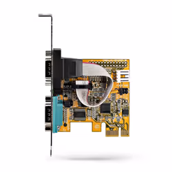 StarTech.com 2-Port PCI Express Serial Interface Card, Dual Port PCIe to RS232 (DB9) Serial Card, 16C1050 UART, Low/Full Profile Brackets, COM Retention, For Windows/Linux - Additional view 5
