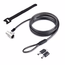 StarTech.com Laptop Cable Lock Compatible With Noble Wedge®; 6Ft (2m), Anti-Theft Keyed Lock, Security Cable for Dell XPS/Latitude/2-in-1 Notebooks, Cut-Resistant, Steel Cable Lock For Laptop - Additional view 6