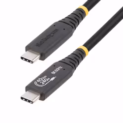StarTech.com 1m (3.3ft) USB4 Cable, USB-IF Certified USB-C Cable, 40Gbps, 240W Power Delivery PD 3.1 EPR, 8K 60Hz, USB Type-C ...