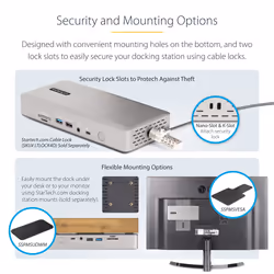 StarTech.com Thunderbolt 4 Multi-Display Docking Station, Quad/Triple/Dual Monitor Dock - 2x HDMI/2x DisplayPort, 7x USB Hub, 2.5Gb Ethernet, 98W Power Delivery - Additional view 5
