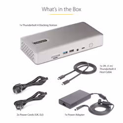 StarTech.com Thunderbolt 4 Multi-Display Docking Station, Quad/Triple/Dual Monitor Dock - 2x HDMI/2x DisplayPort, 7x USB Hub, 2.5Gb Ethernet, 98W Power Delivery - Additional view 7