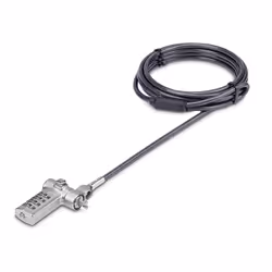 StarTech.com Universal Laptop Lock 6.6ft (2m), Security Cable For Notebook Compatible With Noble Wedge®/Nano/K-Slot; Keyless ...