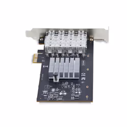 StarTech.com 4-Port GbE SFP Network Card, PCIe 2.0 x2 (x4, x8, x16 Compatible), Intel I350-AM4 4x 1GbE Controller, 1000BASE Copper/Fiber Optic, Desktop/Server Quad-Port Gigabit Ethernet NIC - Windows & Linux - Additional view 4