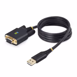 StarTech.com 3ft (1m) USB to Null Modem Serial Adapter Cable, Interchangeable DB9 Screws/Nuts, COM Retention, USB-A to RS232, ...