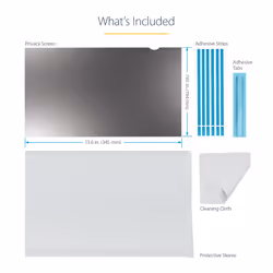 StarTech.com 15.6-inch 16:9 Laptop Privacy Filter, Anti-Glare Privacy Screen w/51% Blue Light Reduction, Notebook Screen Protector w/ +/- 30 Degrees Viewing Angle, Matte/Glossy - Additional view 7