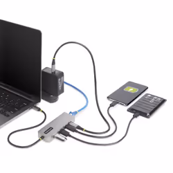 StarTech.com 3-Port USB-C Hub with 2.5 Gbps Ethernet and 100W Power Delivery Pass-Through Port, USB 3.2 10Gbps, 2x USB-A/1x USB-C, Portable USB Type-C Adapter Hub - Additional view 7