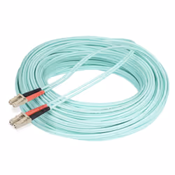 StarTech.com 25m (82ft) LC/UPC to LC/UPC OM4 Multimode Fiber Optic Cable, 50/125µm LOMMF/VCSEL Zipcord Fiber, 100G, Low Insertion Loss - LSZH Fiber Jumper Cord - Additional view 5