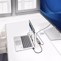 StarTech.com 1ft (30cm) HDMI to DisplayPort Adapter Cable, 8K 60Hz, Active HDMI 2.1 to DP 1.4 Video Converter, USB Bus Powered with Included Cable - Additional view 7