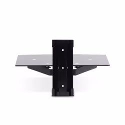 StarTech.com Floating Wall-Mounted AV Shelf, Adjustable Height Shelf For Under TV, Organize A/V Equipment On Black Tempered Glass Shelf - Additional view 4