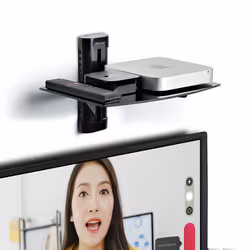 StarTech.com Floating Wall-Mounted AV Shelf, Adjustable Height Shelf For Under TV, Organize A/V Equipment On Black Tempered Glass Shelf - Additional view 8