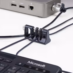 StarTech.com Peripheral Cable Anchor Lock, Secure Keyboard/Mouse, Cable Lock For Shared Office/Public Computers, Cable Trap Compatible w/Laptop Security Cable/Padlock - TAA - Additional view 7