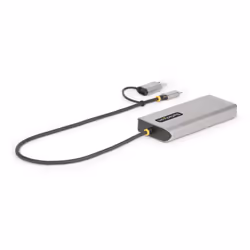 StarTech.com USB-C Multiport Adapter w/Attached USB-C to USB-A Dongle, Dual HDMI (4K30Hz/1080p60Hz), 3x USB-A 5Gbps, Mini Travel Dock, Laptop Docking Station, 1.3ft/40cm Cable - Additional view 7