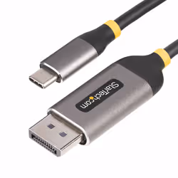 StarTech.com 10ft (3m) USB-C to DisplayPort Adapter Cable, 8K 60Hz, 4K 144Hz, HDR, USB Type-C to DP 1.4 Video Converter Cable ...