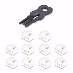 StarTech.com RJ45 Port Locks - 10 Pack with Security Key, Locking RJ45 Port Blocker/Dust Cover, Reusable Ethernet/LAN Port Protector, Snap In RJ45 Dust Blocker for Servers/Switches/Wall Plates - Additional view 5